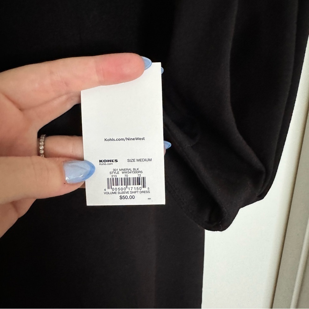 Nine West Volume Sleeve Shift Dress - Picture 6 of 7